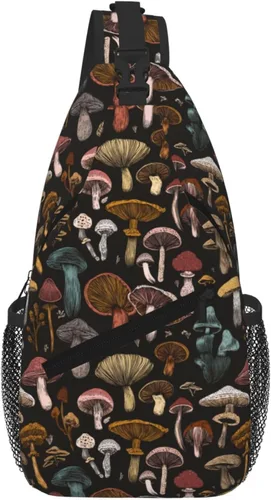Vista 27 de Bolso bandolera para hombres y mujeres, mochila cruzada floral de tulipán pastel, mochila casual de senderismo para viajes, deportes, correr, bolsa