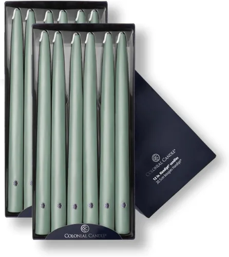 Vista 76 de Colonial Candle Handipt Collection - Vela cónica sin perfume, color blanco, 6 pulgadas, paquete de 12, hasta 4 horas de combustión