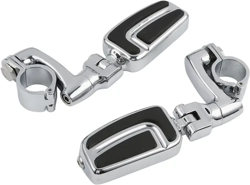 Vista 18 de TCT-MOTORPARTS Soportes de clavijas de pie de barra de carretera negro para Harley Touring 22/25/32/1.378 in
