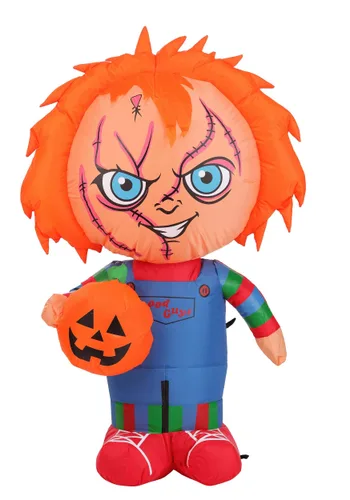 Vista 6 de Decoración Inflable de 2.5 FT de Chucky de Child's Play para Niño Multicolor