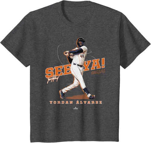 Vista 12 de See Ya! Camiseta Yordan Alvarez Houston MLBPA, Negro