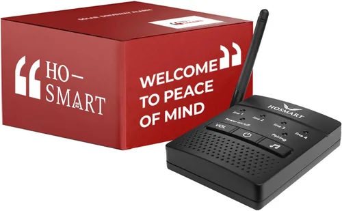 Vista 10 de Sistema de sensor inalámbrico de alarma de entrada Hosmart de 1/2 milla Sistema de alerta de sensor de entrada resistente a la intemperie, sensor