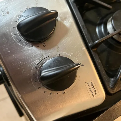 Vista 9 de 12 unidades de calcomanías para estufa, placa de cocina, parte superior de horno, perilla adhesiva de repuesto para horno, símbolo de perilla