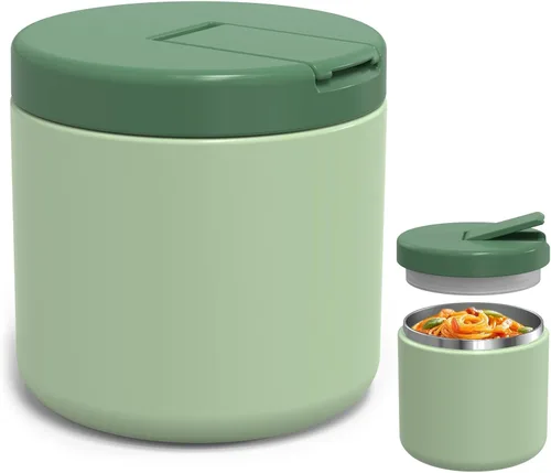 Vista 16 de LOHASOK Termo de sopa infantil de 12 onzas para comida caliente, tarro de comida aislado al vacío con tapa de hebilla, de acero inoxidable, boca