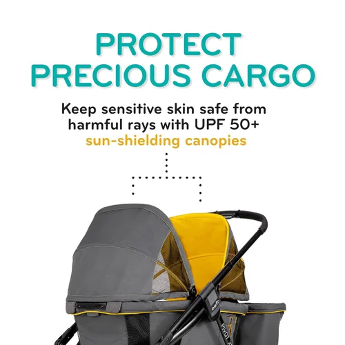 Vista 4 de Evenflo Pivot Xplore Cochecito estilo carrito todoterreno (Gris Aventurero)