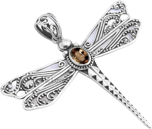 Vista 33 de Collar de plata de ley 925 para mujer, collar con colgante de piedras preciosas auténticas, collar con colgante hipoalergénico para regalo