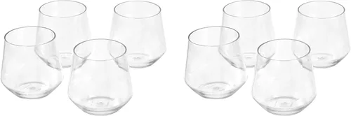 Vista 5 de Amazon Basics Tritan - Vaso de vino de plástico sin BPA, 14 onzas, transparente, juego de 4