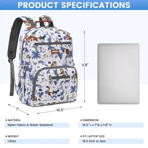 Vista 4 de BILLITON MSHI Mochila Bolsa para Pañales (Gris), Moderno