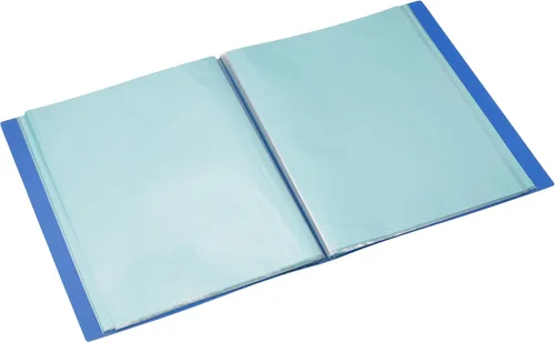 Vista 2 de Nakabayashi CB1033B-N Clear Book, Basic Color, A4, S-Shaped, 40P, Blue