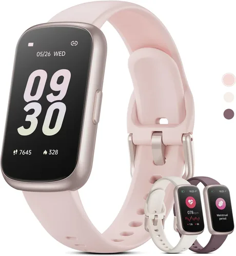 Vista 11 de Pulsera de fitness para mujeres y hombres, reloj inteligente con monitor de oxígeno en sangre, frecuencia cardíaca 24/7, monitor de sueño, calorías