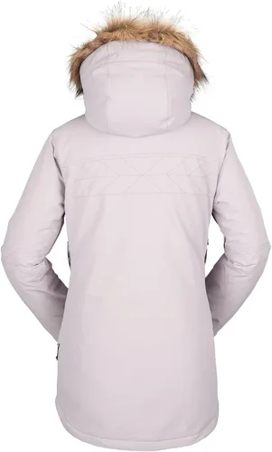 Vista 2 de Volcom Fawn - Chaqueta con capucha para mujer con aislamiento para snowboard y esquí, Violeta (Violet Ice)
