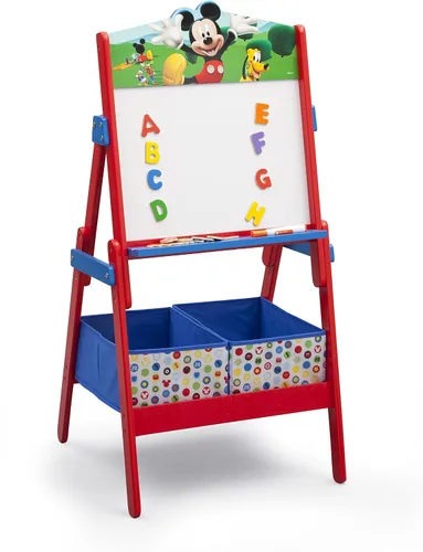 Vista 2 de Delta Children Caballete de actividades de Mickey Mouse, certificado Greenguard Gold