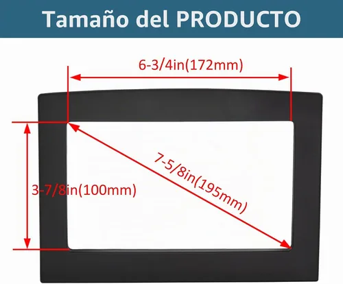 Vista 4 de KUAFU - Kit de tablero de doble DIN compatible con Ram 1500 2006-2010