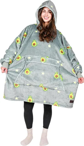 Vista 18 de Tirrinia - Sudadera con capucha de gran tamaño, manta de sherpa cómoda, reversible, gigante, para adultos, hombres, mujeres, adolescentes, esposa