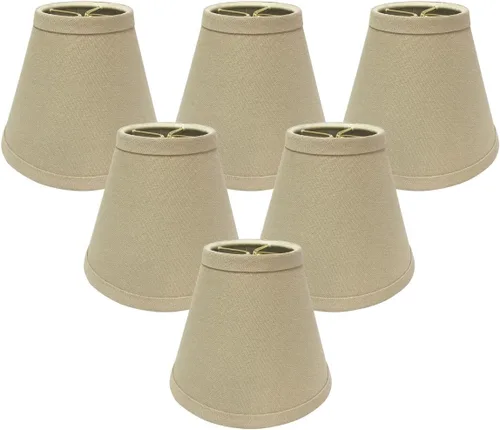 Vista 37 de Royal Designs, Inc. Lámpara de araña de tapa dura Empire Basic Shade CS-984-5AGL, oro antiguo, 3 x 5 x 4,5