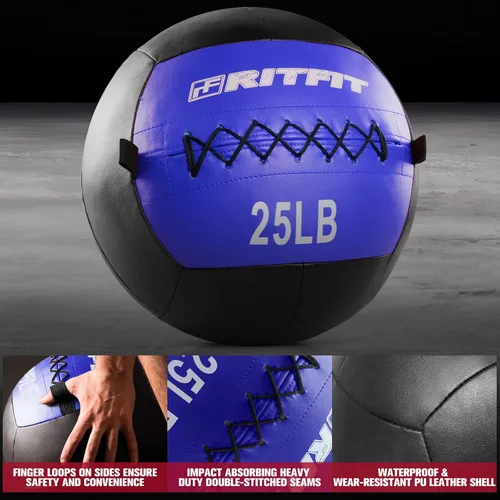 Vista 2 de RitFit Soft Medicine Ball for Strength and Conditioning Workouts