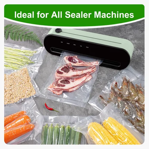 Vista 5 de Ultrean Rollo Guardador de Sellado al Vacío de 8" x 150' con Cortador, Bolsas Selladoras al Vacío de Grado Comercial para Food Saver, Sin BPA, Ideal