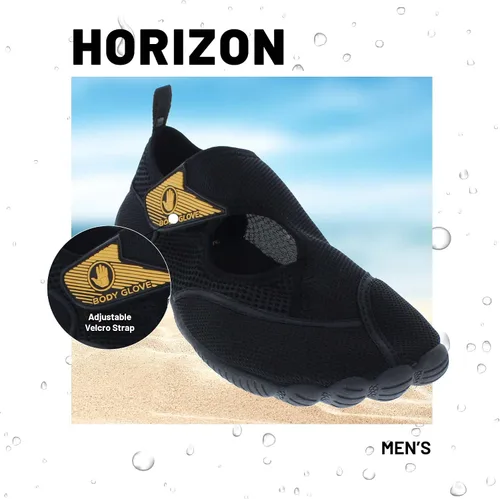 Vista 4 de Body Glove Zapatos de agua para mujer (lago, aeróbicos, natación, deportes acuáticos, playa, zapatos de agua para mujer), color negro y azul Oasis