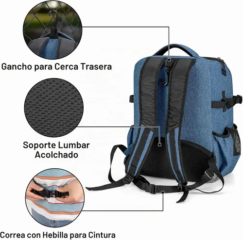 Vista 4 de DSLEAF Baseball Backpack for 4 Bats, Softball Bat Bag with Helmet Holder