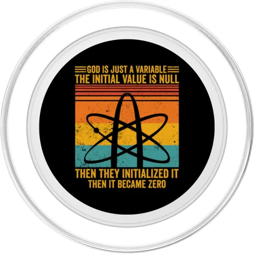 Vista 2 de El ateísmo ateísta Dios es solo un valor inicial variable es nulo PopSockets MagSafe PopGrip para iPhone