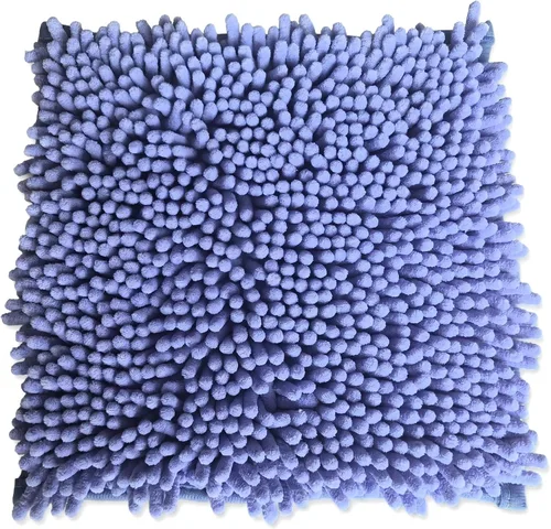 Vista 15 de Alfombra escolar de chenilla, 100% microfibra, con respaldo antideslizante para decoración de casillero (negro, 10 x 10)