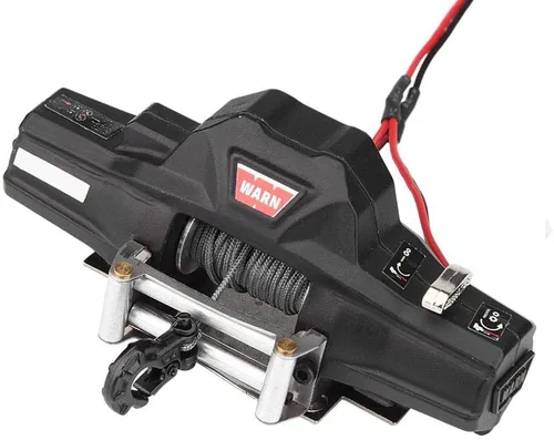 Vista 9 de Cabrestante automático de coche Rc, universal escala 1/8 modelo Rc vehículo oruga accesorio de coche Dualmotor Winch con control remoto inalámbrico