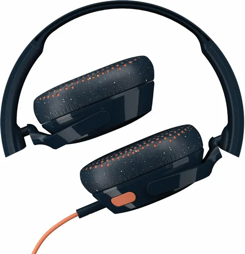 Vista 2 de Skullcandy Riff - Auriculares con cable, convenientes para viajar con enchufe de 0.138 in, micrófono integrado, diseño plegable, ligero, cómodo