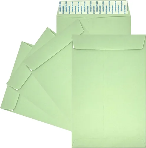 Vista 6 de 100 sobres de catálogo Minas Envelope de 6 x 9 pulgadas, solapa para despegar y sellar, papel resistente de 24 libras, 100 unidades (azul)
