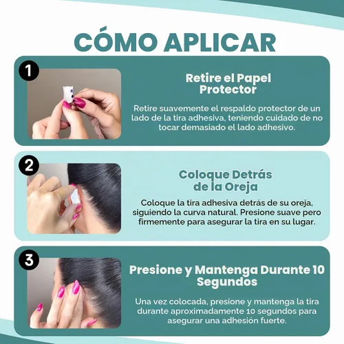 Vista 3 de Earo Corrector cosmético de oídos, parches de cinta para orejas más fuertes para retener las orejas sobresalientes sin cirugía, calcomanías