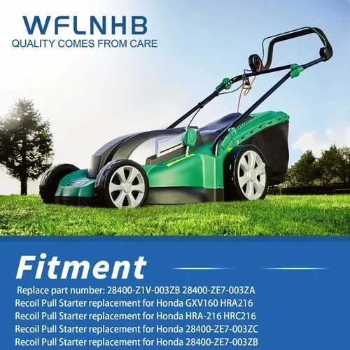 Vista 5 de WFLNHB Arrancador de retroceso (garra recta) de repuesto para Honda GXV160 HR216 HRA216 28400-Z1V-003ZB 28400-ZE7-003ZA 28400-ZE7-003ZB