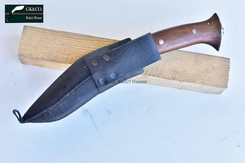 Vista 9 de GK&CO. Kukri House Kukri/Khukuri genuino - Hoja negra de 5 pulgadas (sin óxido) Panawal Khukuri - Fábrica hecha a mano en Nepal.