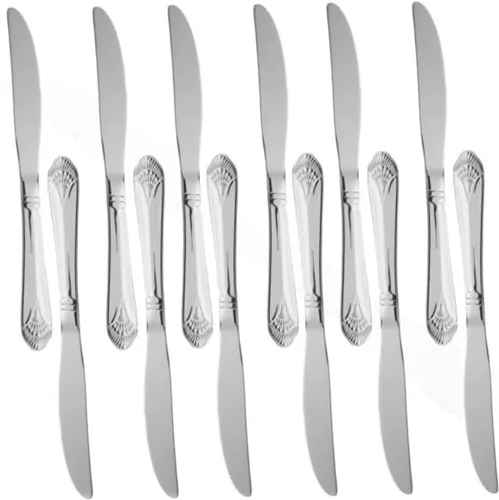 Vista 13 de TrueCraftware - Elizabeth - Juego de 12 cucharas de caldo de acero inoxidable, cubiertos de acero inoxidable, juego de vajilla de cocina