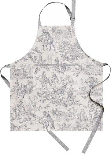 Vista 1002 de Maison d' Hermine Delantales para mujer con bolsillo, 100% algodón (27.50 x 31.50 pulgadas)