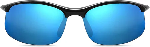 Vista 3 de JULI - Lentes de sol deportivos polarizados para hombres y mujeres, marco irrompible Tr90 para correr, pescar, béisbol, conducir, MJ8002