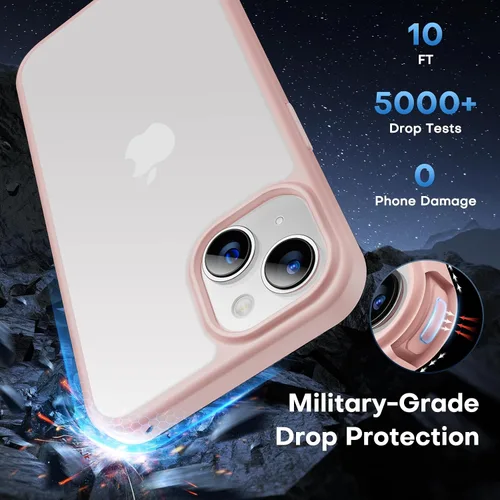 Vista 2 de Paquete de 2 protectores de pantalla de privacidad para iPhone 13 Pro 5G de 6.1 pulgadas con 3 protectores de lente de cámara [no para iPhone 13]
