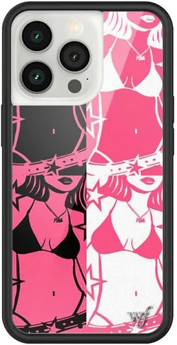 Vista 26 de Fundas Wildflower - Compatibles con Apple iPhone 13 Pro Protector de goma negro, certificado de prueba de caída de 4 pies, propiedad de mujeres