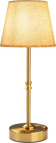 Vista 10 de EppieBasic Lámpara de mesa inalámbrica recargable: carga rápida y larga duración, luz cálida de 2700 K, pequeñas lámparas doradas vintage, comedor