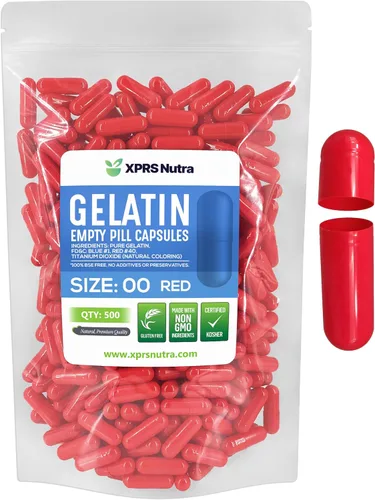 Vista 22 de XPRS Nutra Cápsulas vacías tamaño 00 – 100 cápsulas vacías de gelatina – Pastillas de relleno de cápsulas de bricolaje – Cápsulas de gel rellenables