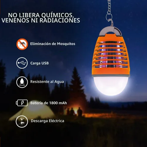 Vista 7 de Himalayan Glow Bombilla eléctrica 2 en 1 para exterminador de insectos, linterna de campamento al aire libre recargable con exterminador