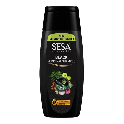 Vista 7 de Sesa Champú medicinal ayurvédico, Bhringraj y 16 hierbas raras, todo tipo de cabello, 6.8 fl oz, paquete de 1, sin parabenos
