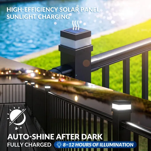Vista 5 de Egadis Luces solares de 3 x 3 con 2 modos de iluminación (3000 K/6000 K)