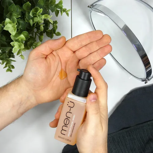 Vista 3 de men-ü Lavado facial saludable de 3.3 onzas líquidas, para hasta 265 lavados, limpiador facial saludable ultraconcentrado, limpieza facial