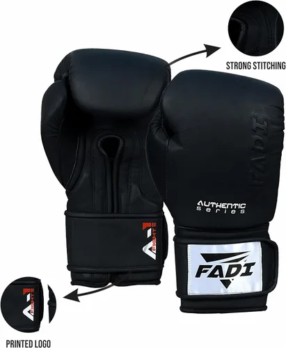 Vista 4 de Guantes de boxeo A1 Pro – Guantes de entrenamiento de piel de vaca auténtica para hombres y mujeres Ideal para boxeo, Muay Thai, kickboxing, MMA