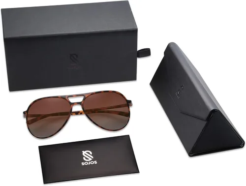 Vista 6 de SOJOS Classic Polarized Ultra Lightweight Flexible Men Women Sunglasses JOURNEY SJ2065