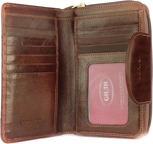 Vista 3 de GIUDI Cartera de mujer tamaño mediano de cuero