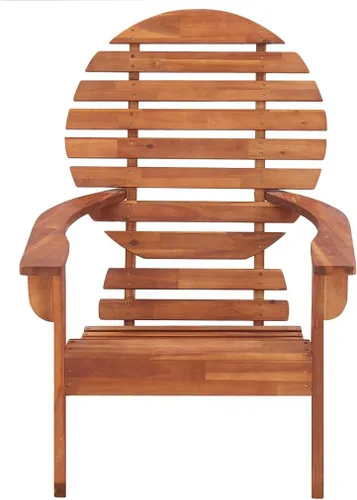 Vista 3 de Garden Chair, Natural Wood Outdoor Adirondack Chair for Patio, Solid Acacia Wood Standard Backyard Seating, Comfortable Balcony Furniture