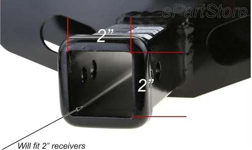 Vista 4 de Cubierta con bandera de EE. UU de metal negro que se adapta al receptor/enganche de 2 pulgadas de remolque