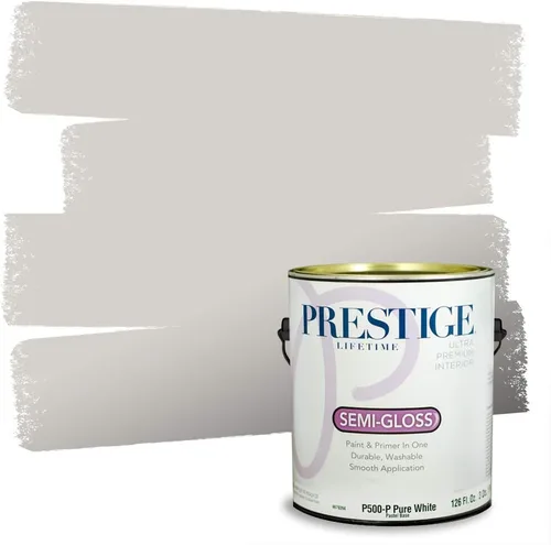 Vista 95 de PRESTIGE Paints - Pintura interior e imprimación en uno, 1 galón, cáscara de huevo, pimienta envejecida