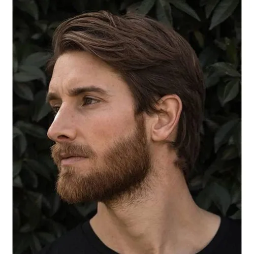 Vista 17 de Peluca de piel ultrafina de 0.003 in para hombres, 100% cabello humano virgen europeo, pelucas de repuesto de cabello humano real, 8x10 pulgadas, #1