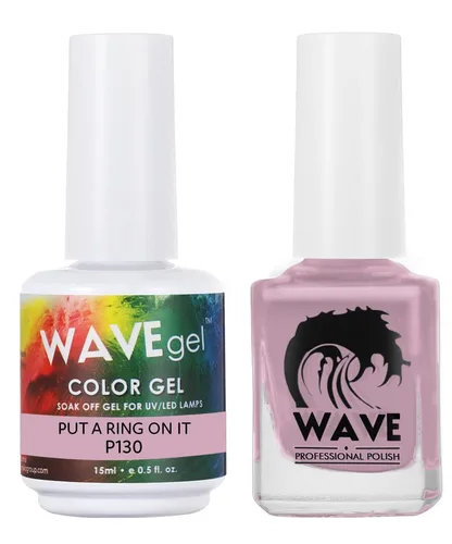 Vista 45 de WAVEGEL - Juego dúo de gel y esmalte de uñas a juego - Colección Simplicity - #P109 Blizzard I 0.5 onzas
